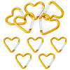 5Pcs Zinc Alloy Spring Gate Rings FIND-TA0009-73F-1