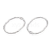 Oval Rack Plating Alloy Pendants PALLOY-T090-01P-B-NR-1