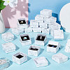   48Pcs Square Marble Print Cardboard Paper Jewelry Gift Box CON-PH0002-95-5