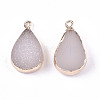 Druzy Resin Pendants RESI-S383-050A-3