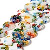 Handmade Millefiori Glass Beads Strands X-LK145-1