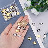 SUPERFINDINGS 60Pcs 6 Style Brass Pendants KK-FH0003-99-3