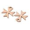 Ion Plating(IP) 304 Stainless Steel Charms STAS-C043-49RG-2