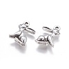 Tibetan Style Alloy Rabbit Pendants TIBEP-1437-AS-LF-1