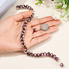 1 Strand Handmade Lampwork Inner Flower Rondelle Beads Strands LAMP-TA0002-72B-5