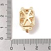 Brass Micro Pave Cubic Zirconia Box Clasps KK-B100-056G-01-3