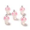 Spray Painted Luminous Resin Pendants RESI-A017-05G-3