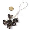 Iron Bell Pendant Decorations HJEW-JM02177-3