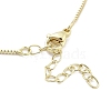 Brass Pendants Necklace NJEW-B101-02G-03-3