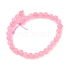 Dyed Natural Malaysia Jade Beads Strands G-G021-02A-28-4