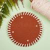 2Pcs 2 Colors PU Leather Knitting Crochet Bags Nail Bottom Shaper Pad DIY-SZ0001-83A-5