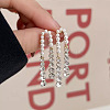 Alloy Plastic Imitation Pearl Stud Earrings WGC0511-48-1