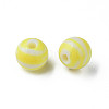 Opaque Striped Acrylic Beads MACR-S373-27A-06-1