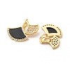 Brass Micro Pave Cubic Zirconia Pendants KK-P250-20G-02-2