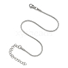 Tarnish Resistant 304 Stainless Steel Snake Chain Bracelets STAS-M175-10P-A-4