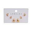 Brass Stud Earring Sets for Women EJEW-F352-01G-02-2