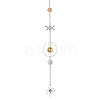 Crystal Glass & Brass Sun Catcher Pendant PW-WG89C1A-06-1