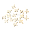 304 Stainless Steel Tiny Cross Charms STAS-H149-07G-3
