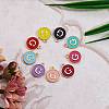 120Pcs 12 Colors Golden Plated Alloy Charms ENAM-SZ0001-64G-5