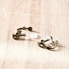Kissitty Brass Screw Earring Converter and Clip on Earring Converter KK-KS0001-04-9