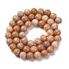 Natural Orange Quartz Beads Strands G-P551-A01-03-3