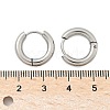 Tarnish Resistant 304 Stainless Steel Huggie Hoop Earrings EJEW-F111-16mm-P-3