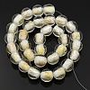 Handmade Gold and Silver Foil Glass Round Beads Strands FOIL-L002-12mm-09-2