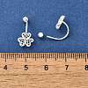 S999 Fine Silver Stud Earrings EJEW-A127-01S-5