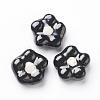 Handmade Porcelain Flower Beads Strands PORC-G006-11-4