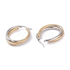 304 Stainless Steel Hoop Earrings EJEW-F272-03GP-2