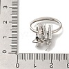 Brass Micro Pave Clear Cubic Zirconia Fold Over Clasps KK-K389-106P-3