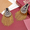 SUPERFINDINGS 2Pcs Iron Tassel Epaulettes AJEW-FH0004-47-5