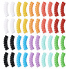  100Pcs 10 Colors Opaque Acrylic Beads OACR-TA0001-22-10