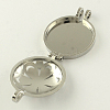 Rack Plating Brass Diffuser Locket Pendants KK-S656-P-2