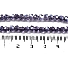 Electroplate Transparent Glass Beads Strands LS-EGLA-A035-T4mm-A15-4