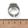 304 Stainless Steel Cuff Ring Components SA-CBA37BC-16D-P-3