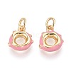Brass Enamel Pendants KK-T072-21G-1