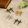 4Pcs 4 Colors Star Zinc Alloy Adjustable Jean Button Pins DIY-LP0005-82-1
