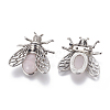 Natural Rose Quartz Brooches G-A176-D09-1-2