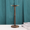 Rotatable Wood Necklace Display Stands AJEW-M044-01-1