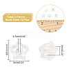 36Pcs 3 Colors Silicone Ear Nuts SIL-AR0001-08-2