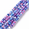 Handmade Polymer Clay Beads Strands CLAY-R089-3mm-007-1