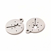 Non-Tarnish 201 Stainless Steel Charms STAS-E188-08P-3