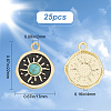 SUNNYCLUE Rack Plating Alloy Enamel Pendants FIND-SC0003-84-2