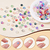 160Pcs 16 Colors Frosted Glass Beads GLAA-AR0001-80-3