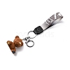 Imitation Leather Clasps Keychain KEYC-I113-03A-3