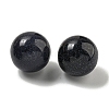 Synthetic Blue Goldstone Round Ball Figurines Statues for Home Office Desktop Decoration G-P532-02A-01-2