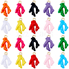 40Pcs 10 Colors Coral Shape Alloy Enamel Pendants ENAM-SC0008-17-1