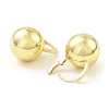 Rack Plating Brass Round Ball Hoop Earring EJEW-H117-07G-2