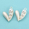 Alloy with ABS Plastic Imitation Pearl Pendants FIND-G062-07MS-2